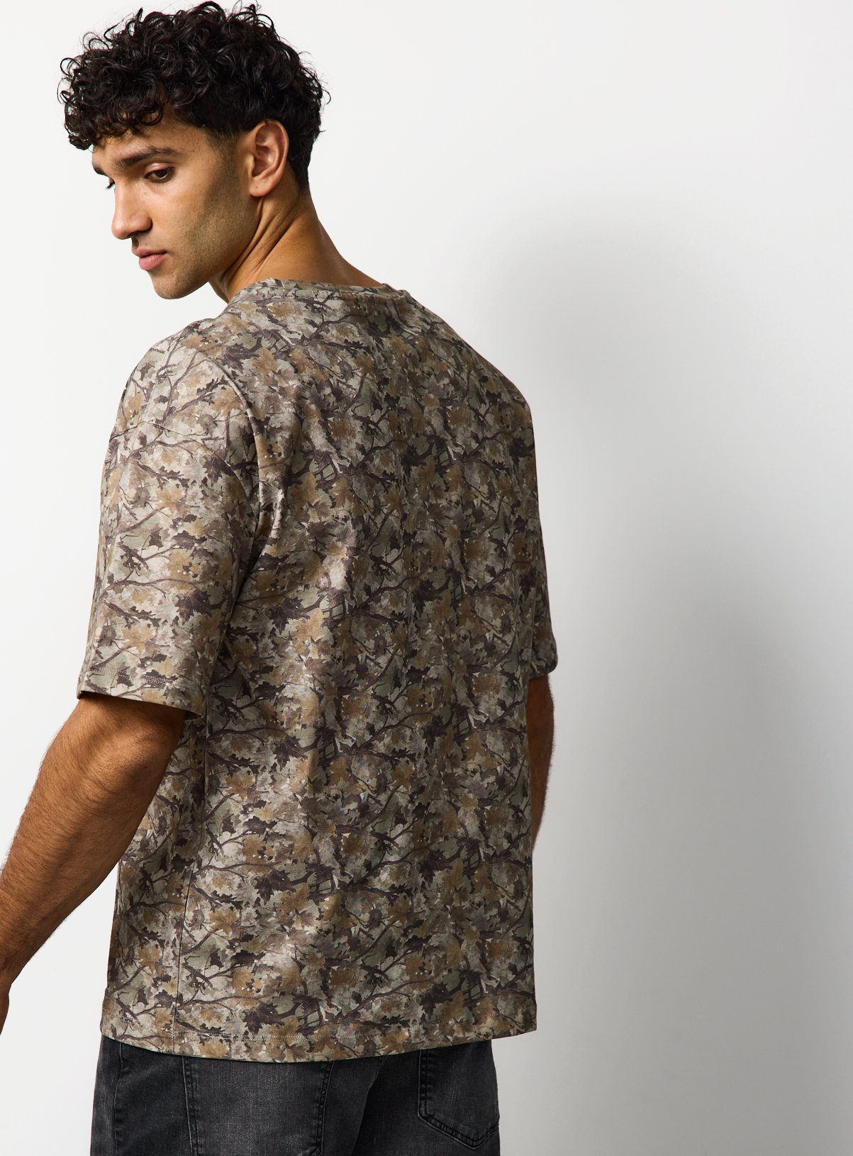 Camo Print Relaxed T Shirt XXXXL - Image 5 thumbnail